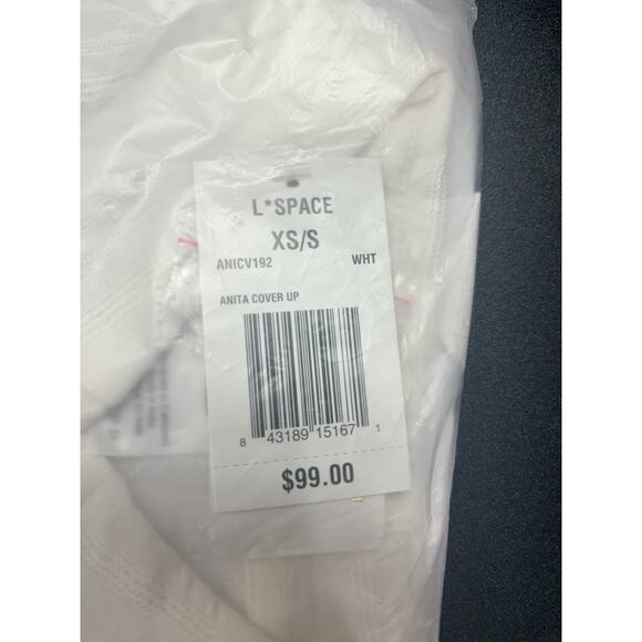 L*Space NWT Anita Button up Front Cover Up‎ in White Size XS/S MSRP $99 - Picture 3 of 5